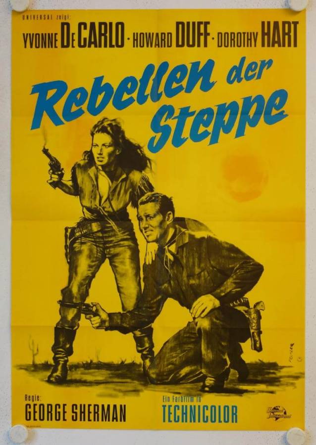 Calamity Jane and Sam Bass re-release german movie poster